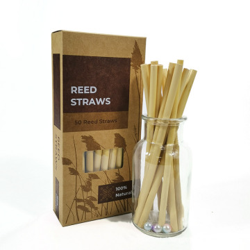 100% Plant Eco Biodegradable Reed Straws for Drinking